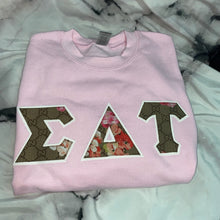 Load image into Gallery viewer, Designer Gucci Floral Greek Letters