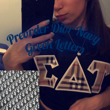 Load image into Gallery viewer, Designer Dior Greek Letters