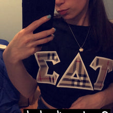 Load image into Gallery viewer, Designer Burberry Greek Letters