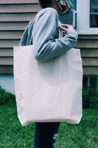 Custom Cream/White Tote