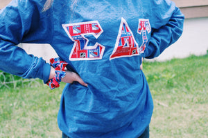 Custom Greek Letter Long Sleeve