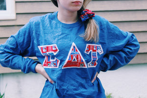 Custom Greek Letter Long Sleeve