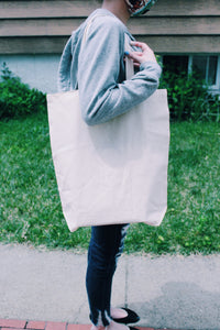 Custom Cream/White Tote