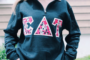 Custom Greek Letter Quarter Zip