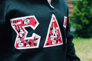 Custom Greek Letter Quarter Zip