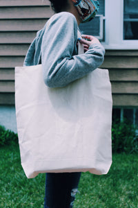 Custom Cream/White Tote